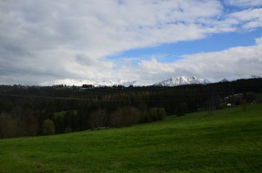 Dağların güzel manzarası