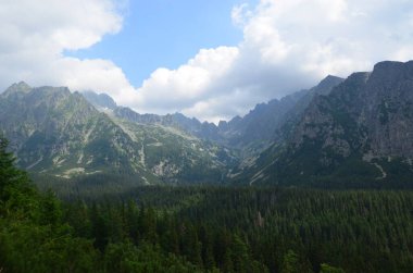 Tatra dağları. Polonya. yüksek tatra dağları.