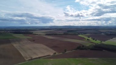 Kırsal bölgenin havadan görünüşü