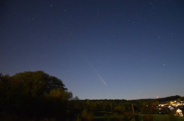 Astroloji fotoğrafı Tsuchinshan-ATLAS (C / 2023 A3), Çek, Opava, Hnevosice, Silezya Bölgesi, 