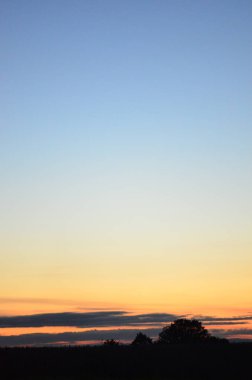 Akşamları renkli gün doğumu