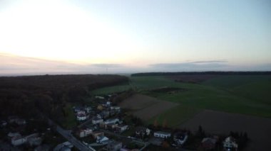 Hnevosice köyünün havadan görünüşü