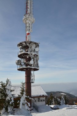 Kış dağ manzarası, czech, pustevny, radhost, beskydy 