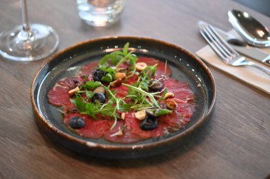 Lezzetli Asya mutfağının yakın görüntüsü