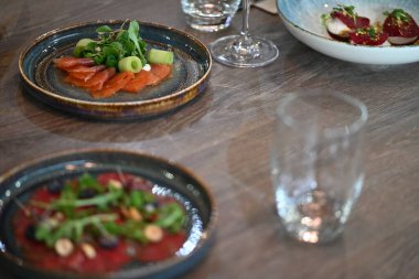 Tabak lezzetli yiyecek