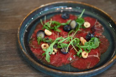 Lezzetli yiyeceklerin yakın görüntüsü