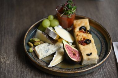 Lezzetli Asya yemeklerinin yakın görüntüsü