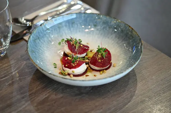 Bir yemeğin mutfak fotoğrafı.