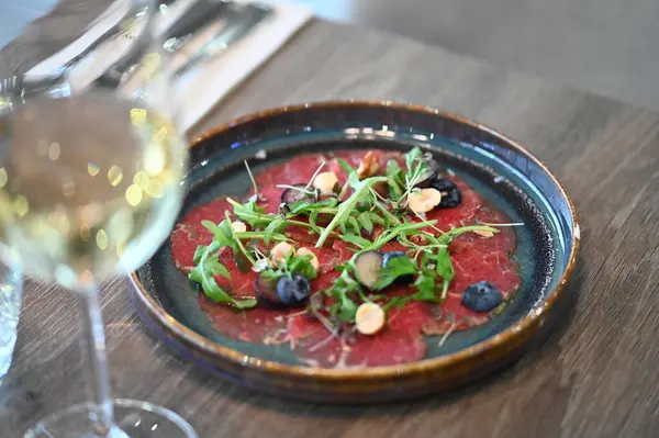 Lezzetli yiyeceklerin yakın görüntüsü