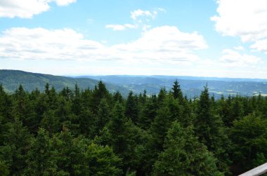 Yazın Czech Dağları manzarası