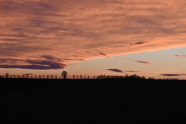 Günbatımı Gökyüzü ve Bulutlar
