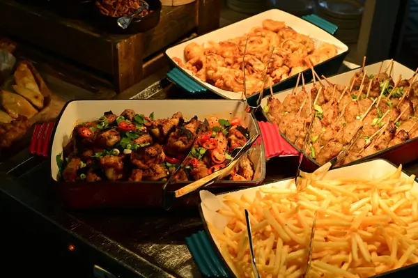 Sokak yemekleri, seçici odak