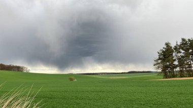 storm in the countryside