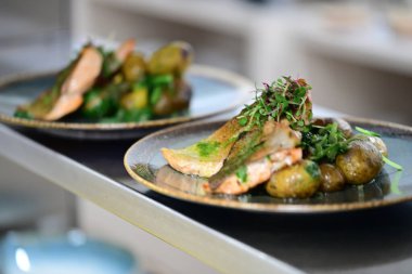 Yakın - lezzetli yiyeceklerin görünümü