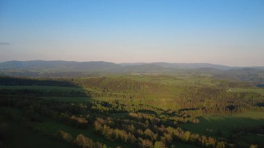 Karpat Dağları 'nın hava manzarası, Ukrayna