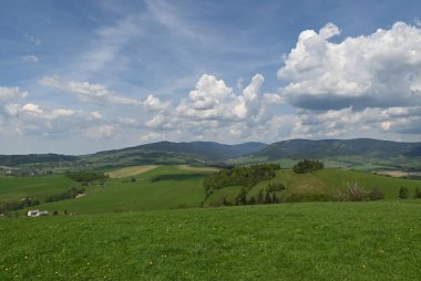 Yazın kırsal alanda manzara