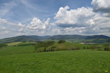 Toskana 'daki yeşil alan manzarası.
