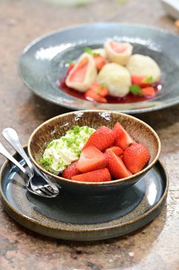 Lezzetli tatlı manzarası