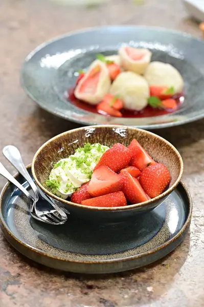 Lezzetli tatlı manzarası