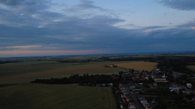 Kırsal kesimin insansız hava aracından güzel manzara