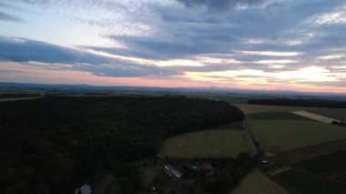 Kırsal bölgenin hava manzarası