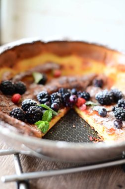 lezzetli blueberry pasta tablo