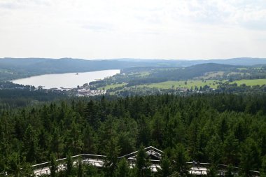 Dağlardaki göl manzarası