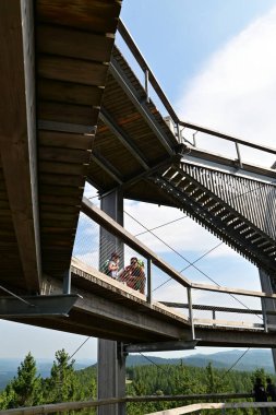 Şehir parkındaki insanlar