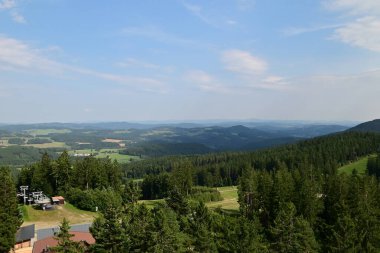 Sumava dağından manzara, czech 