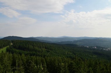 Sumava dağından manzara, czech 