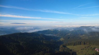 Karpatlar 'daki güzel dağ manzarası