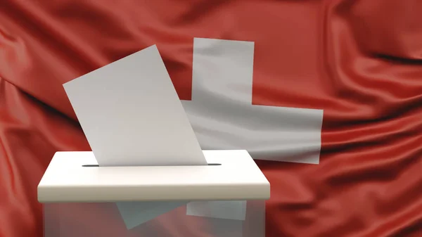 Blanco Stembiljet Met Ruimte Voor Tekst Logo Wordt Tegen Achtergrond — Stockfoto