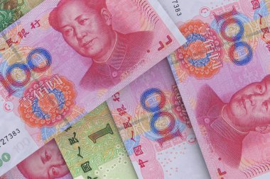 Çin Yuan banknotları. Döviz piyasası. Mali konsept