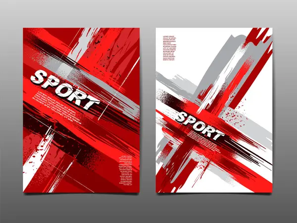 体育设计布局 模板设计 体育背景 红色调 免版税图库矢量图片