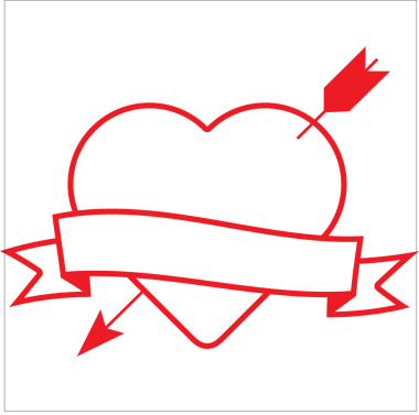 El sembolü, çift kavramı, çizgi sanatı, basit çizgi, küçük kalp sembolü çizimi