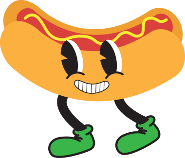 El çizimi düz moda çizgi film seti, eski moda, çizgi film görüntüsü, karakter, animasyon.