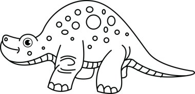 Dinozorlar karikatür, karalama çizgisi