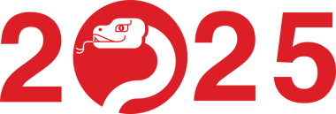 Yılan Yılı, 2025 için Biçimli Logo Tasarımı