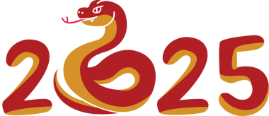 Yılan Yılı, 2025 için Biçimli Logo Tasarımı