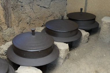 Kore 'nin geleneksel ev tarzı ve geleneksel kültür tarzı.