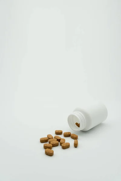 Concepto Médico Usando Píldoras Varios Accesorios — Foto de Stock