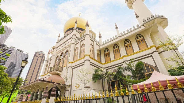 Singapura Setembro 2022 Mesquita Masjid Sultan Localiza Muscat Street North — Fotografia de Stock
