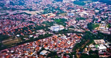 Tangerang şehrinin hava görüntüsü