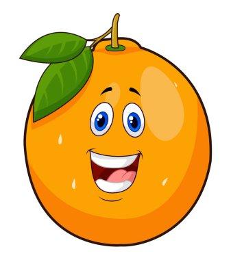HAPPY CUTE CARTOON ORANGE