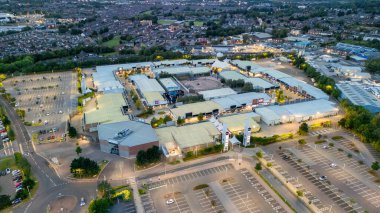 Castleford, West Yorkshire, United Kingdom - September 15 2024: Junction 32 outlet shopping centre. clipart