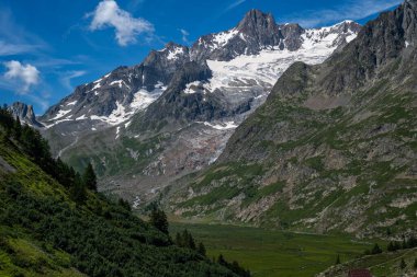 The Aosta Valley in the Italian Alps. 