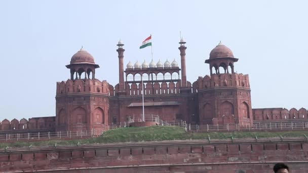 Stock Video Red Fort New Delhi India — Stock videók