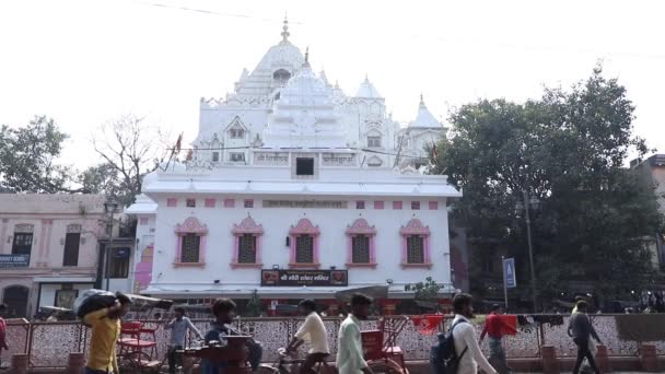 Video Old Delhi Shri Gauri Shankar Temple — Stockvideo