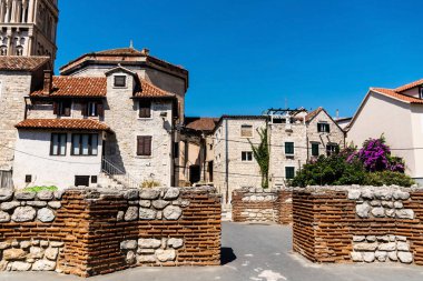 Diocletian 's Palace, Split, Hırvatistan' daki daireler.