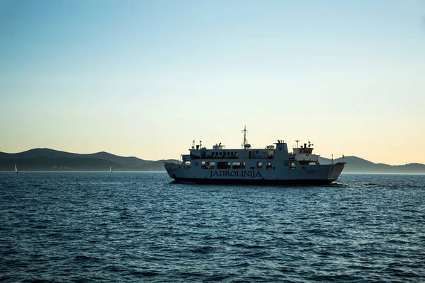 Zadar Croácia Novembro 2022 Jadrolinija Ferry Boat Águas Marítimas Riáticas — Fotografia de Stock